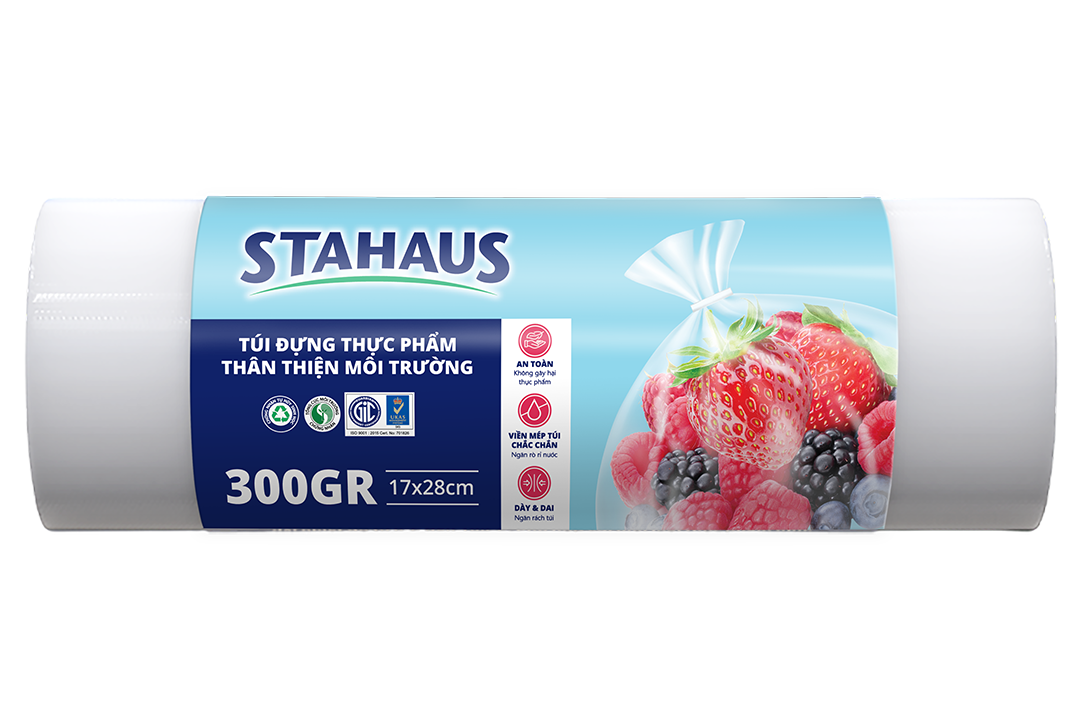 Túi đựng thực phẩm TTMT STAHAUS 17x28cm cuộn 300Gr